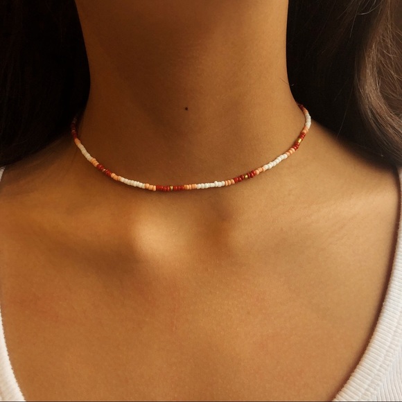 Handmade Dainty Seed Bead Choker